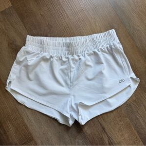 ALO Yoga White Athletic Shorts